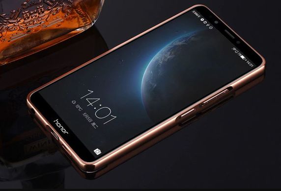 Металлический чехол для Huawei Y7 2018 / Y7 Prime 2018 / Honor 7C Pro - Gold