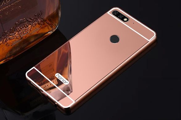 Металлический чехол для Huawei Y7 2018 / Y7 Prime 2018 / Honor 7C Pro - Pink