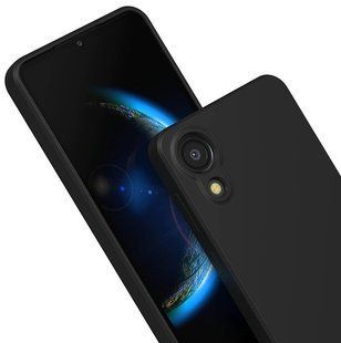 Силиконовый TPU чехол Premium Matte для Samsung Galaxy A03 Core - Black