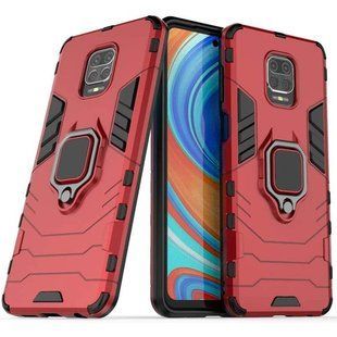 Удароміцний чохол Transformer Ring для Xiaomi Redmi Note 9S / Note 9 Pro - Red