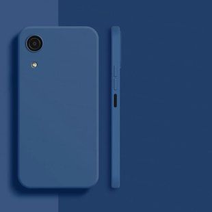 Силиконовый TPU чехол Premium Matte для Samsung Galaxy A03 Core - Dark Blue