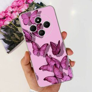 Силіконовий чохол з малюнком для Xiaomi Redmi 14C - Рожевий
