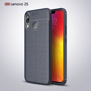 Защитный чехол Hybrid Leather для Lenovo Z5 - Blue