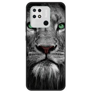 Силиконовый чехол с рисунком для Xiaomi Redmi 10C - Лев