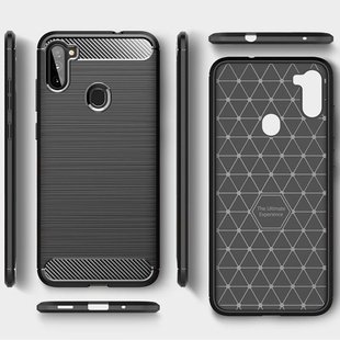 TPU чехол Slim Carbon для Samsung Galaxy M11/A11