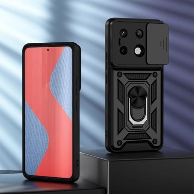 Ударопрочный чехол Hybrid Ring Camshield для Xiaomi Redmi Note 13 - Navy Black