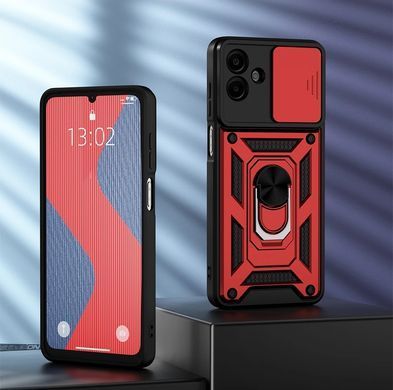 Удароміцний чохол Hybrid Ring Camshield для Samsung Galaxy A07 - Red