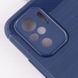 TPU чехол Slim Carbon для Xiaomi Redmi Note 10 / Note 10S - Dark Blue (29024). Фото 4 из 5