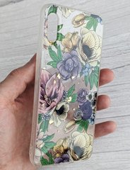 Чехол с рисунком для Huawei Y6 2019 - Темные цветы