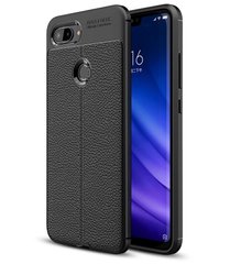 Чехол Hybrid Leather для Xiaomi Mi 8 Lite - Black