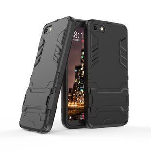Ударопрочный чехол с подставкой для Huawei Y5 2018 / Honor 7A - Black