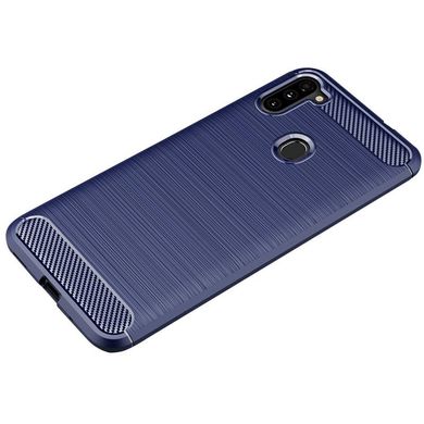 TPU чехол Slim Carbon для Samsung Galaxy M11/A11 - Dark Blue