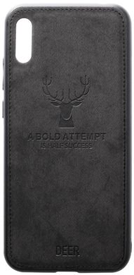 Чехол Deer с тканевой поверхностью Soft-Touch для Huawei Y6 2019 - Black