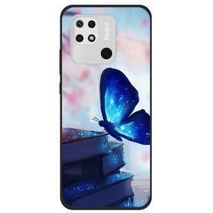Силиконовый чехол с рисунком для Xiaomi Redmi 10C - Яркая бабочка