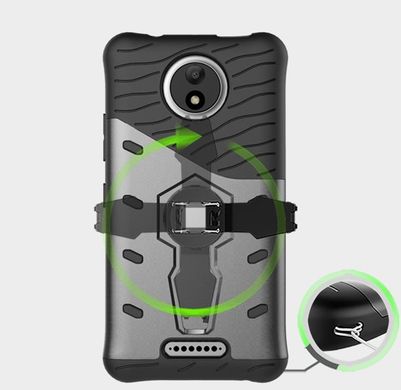 Защитный чехол Hybrid для Motorola Moto C "черный"