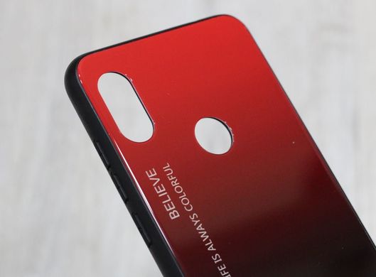 TPU+Glass чохол Gradient HELLO для Xiaomi Redmi Note 6 Pro - Black