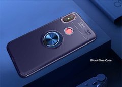 Чехол Hybrid Ring под магнитный держатель для Xiaomi Redmi Note 7 / Note 7 Pro - Blue