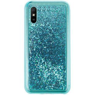 TPU чехол с блестками Liquid для Xiaomi Redmi 9A - Green