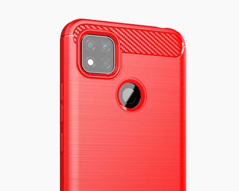 TPU чехол Slim Carbon для Xiaomi Redmi 9C - Red