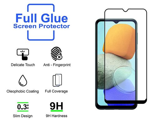 Защитное стекло SKLO 5D (full glue) для Samsung Galaxy A13 4G