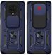 Ударопрочный чехол GETMAN Ring для Xiaomi Redmi Note 9s / Note 9 Pro/Note 9 Pro Max - Camshield Blue