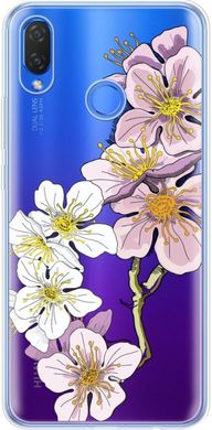 Силиконовый чехол с рисунком для Huawei P Smart Plus - Цветок