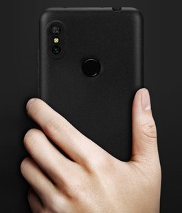 Пластиковый Soft-Touch чехол для Xiaomi Redmi Note 6 Pro - Black