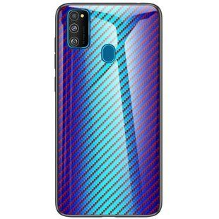 TPU+Glass чехол Twist для Samsung M30s / M21 - Blue