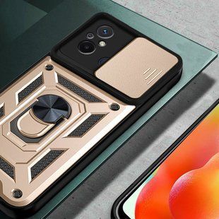 Удароміцний чохол Hybrid Ring Camshield для Xiaomi Redmi 12C - Gold