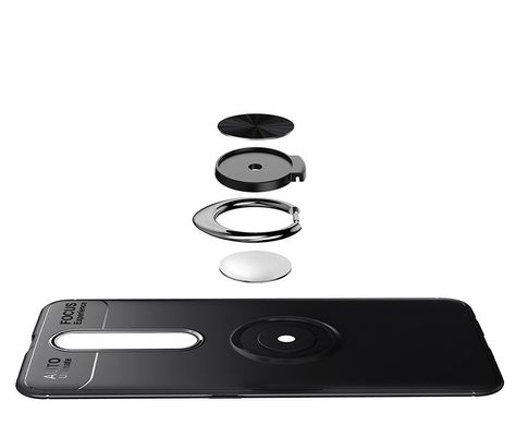 Чохол Hybrid Car Magnetic Ring для Nokia 3.1 Plus - Silver