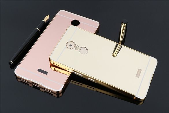 Металлический чехол для Lenovo K6 Note "розовый зеркальный"