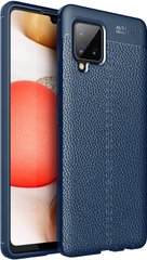 Захисний чохол Hybrid Leather для Samsung Galaxy M32 - Dark Blue