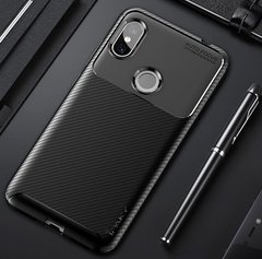 Защитный чехол Hybrid Premium Carbon для Xiaomi Redmi Note 6 Pro - Black