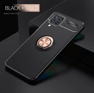 Защитный чехол Hybrid Magnet Ring для Samsung Galaxy M32 - Black+Gold