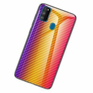 TPU+Glass чехол Twist для Samsung M30s / M21 - Orange