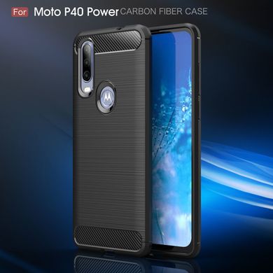 Силіконовий чохол Hybrid Carbon для Motorola One Action