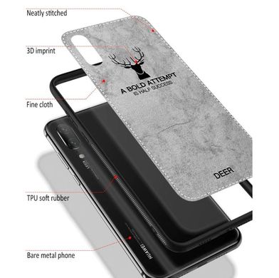 Чехол Deer с тканевой поверхностью Soft-Touch для Huawei Y6 2019 - Black