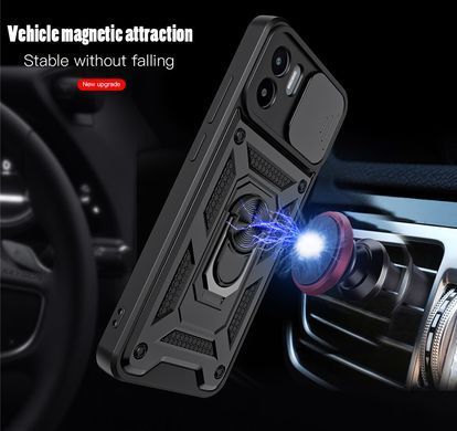Протиударний чохол Transformer Ring для Xiaomi Redmi A1 / A2 - Black Camshield