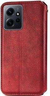 Чехол-книжка Getman Cubic Wallet для для Xiaomi Redmi Note 12 - Dark Red