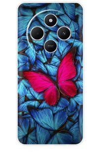 Силіконовий чохол з малюнком для Xiaomi Redmi 14C - Яскравий метелик