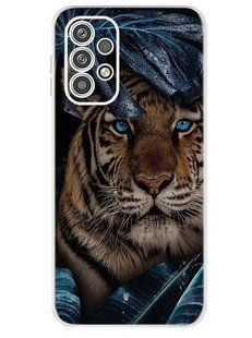 Силіконовий (TPU) чохол із малюнком для Samsung Galaxy A23 - Тигр