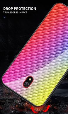 TPU+Glass чехол Twist для Xiaomi Redmi 8a - Purple