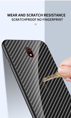 TPU+Glass чохол Twist для Xiaomi Redmi 8a - Black