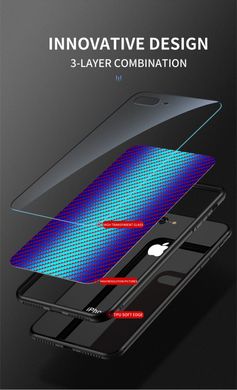 TPU+Glass чехол Twist для Xiaomi Redmi 8a - Dark Blue