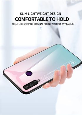Чехол TPU+Glass для Huawei Y6p - Pink