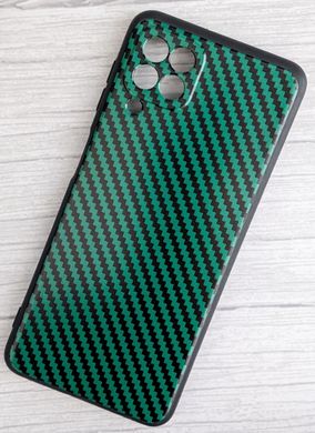 Защитный чехол Hybrid Carbon для Samsung Galaxy M32 - Green