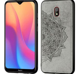 Чехол с тканевой поверхностью TPU+Textile для Xiaomi Redmi 8A - Grey