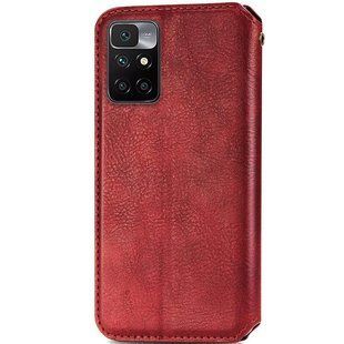 Чехол книжка GETMAN Cubic для Xiaomi Redmi 10 - Red