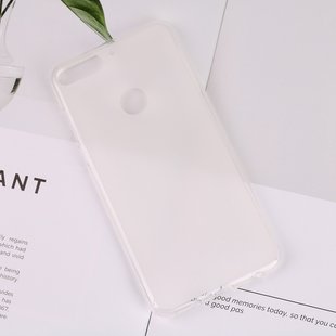 Матовый TPU чехол для Huawei Y7 2018 / Y7 Prime 2018 / Honor 7C Pro - White