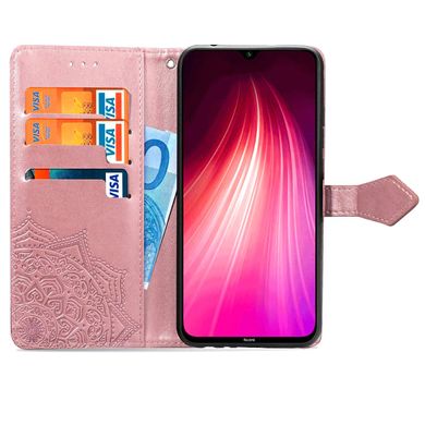 Чехол-книжка JR Art для Xiaomi Redmi Note 8 / Note 8 2021 - Pink